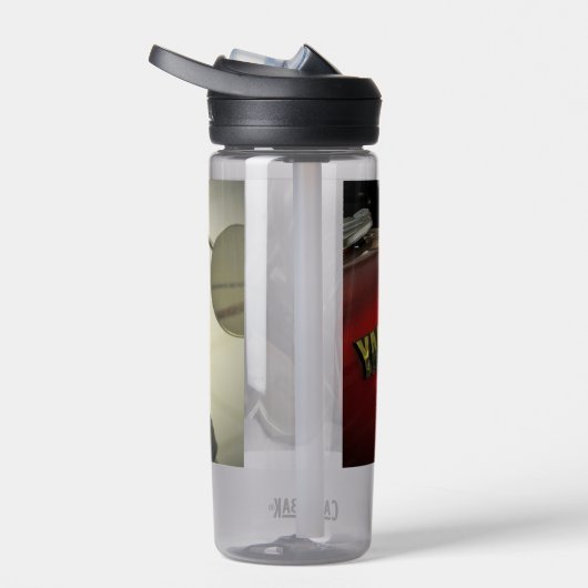 オートバイバイクバイクもしくは自転車に乗る人ライドライダー ウォーターボトル (右面)