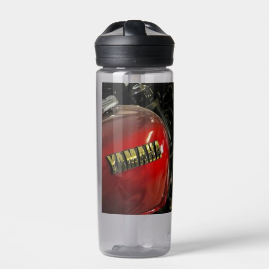 オートバイバイクバイクもしくは自転車に乗る人ライドライダー ウォーターボトル (正面)