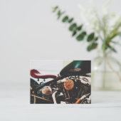 オートバイバイクバイクもしくは自転車に乗る人ライドライダー エンクロージャーカード (スタンド正面)