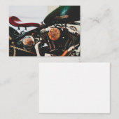 オートバイバイクバイクもしくは自転車に乗る人ライドライダー エンクロージャーカード (正面/裏面)