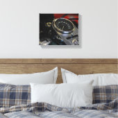 オートバイバイクバイクもしくは自転車に乗る人ライドライダー キャンバスプリント (インサイチュ (寝室))