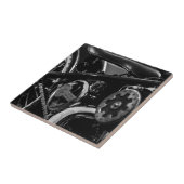 オートバイバイクバイクもしくは自転車に乗る人ライドライダー タイル (側面)