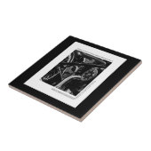 オートバイバイクバイクもしくは自転車に乗る人ライドライダー タイル (側面)