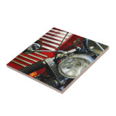 オートバイバイクバイクもしくは自転車に乗る人ライドライダー タイル (側面)