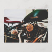 オートバイバイクバイクもしくは自転車に乗る人ライドライダー ポストカード (正面)
