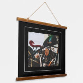 オートバイバイクバイクもしくは自転車に乗る人ライドライダー 吊り下げ型タペストリー (傾斜あり)