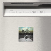 オートバイバイクバイクもしくは自転車に乗る人 マグネット (インサイチュ (食洗機))