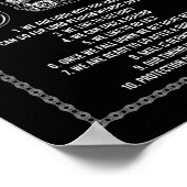 オートバイバイク10の理由と一緒になる ポスター (角)