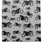 オートバイパターン シャワーカーテン (正面)