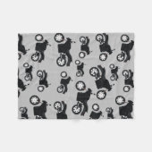 オートバイパターン フリースブランケット (正面(横))