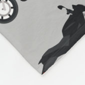 オートバイパターン フリースブランケット (角)