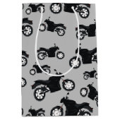 オートバイパターン ミディアムペーパーバッグ (正面)