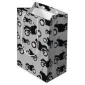オートバイパターン ミディアムペーパーバッグ (裏面アングル)