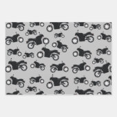 オートバイパターン ラッピングペーパーシート (正面3)
