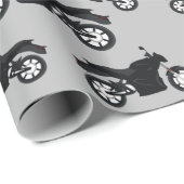 オートバイパターン ラッピングペーパー (ロールコーナー)