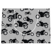 オートバイパターン ラージペーパーバッグ (正面)
