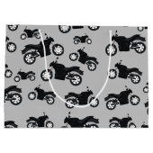 オートバイパターン ラージペーパーバッグ (裏面)