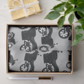 オートバイパターン 薄葉紙 (ギフト)