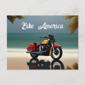 オートバイパーク近くの海 ポストカード (正面)