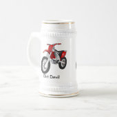 オートバイビールステイン ビールジョッキ (正面左)