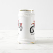 オートバイビールステイン ビールジョッキ (中央)