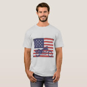 オートバイフェスティバルとオートバイお祝い Tシャツ (正面フル)