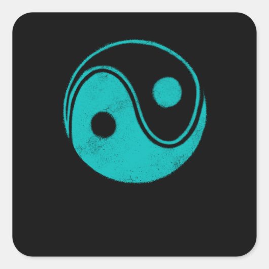 オートバイフレイムスバイクもしくは自転車に乗る人クールバイク スクエアシール (正面)