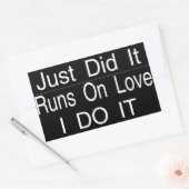 オートバイヘルメットシール 長方形シール (封筒)