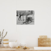 オートバイポストマン、1909年。ヴィンテージ写真 ポスター (キッチン)