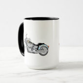 オートバイマグfor Everyバイクもしくは自転車に乗る人15oz マグカップ (正面左)