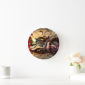 オートバイマニア ラウンド壁時計 (ホーム)