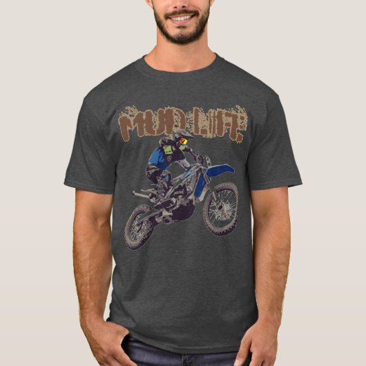 オートバイマンダートバイクマッドライフマッドボギングT-Sh Tシャツ (正面)