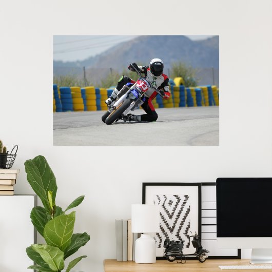 オートバイモットレース用xtremeバイク ポスター (ホームオフィス)