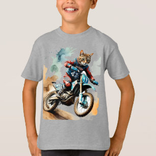 オートバイモトクロスバイクサイクリングサイクル Tシャツ