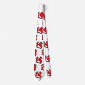 オートバイモトクロスレーシングチェック旗ネクタイ ネクタイ (正面)