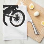 オートバイモトクロス キッチンタオル (四つ折り)