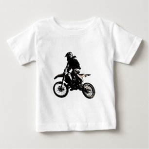 オートバイモトクロス ベビーTシャツ