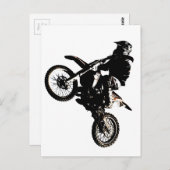 オートバイモトクロス ポストカード (正面/裏面)