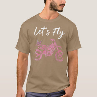 オートバイモーターサイクリスト蝶 Tシャツ
