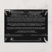 オートバイモーター郵便はがき インビテーションポストカード (裏面)