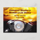 オートバイモーター郵便はがき インビテーションポストカード (正面)