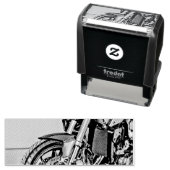 オートバイユニークライダーへの贈り物 セルフインキングスタンプ (インサイチュ)