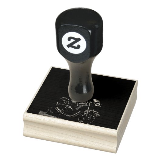 オートバイユニークライダーへの贈り物 ラバースタンプ (スタンプ)