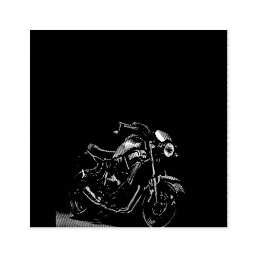 オートバイユニークライダーへの贈り物 ラバースタンプ (インプリント)