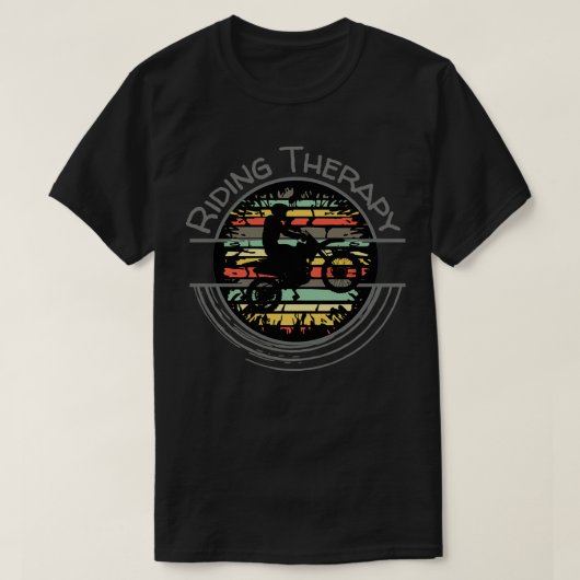 オートバイライディングセラピーTShirt Tシャツ (デザイン正面)