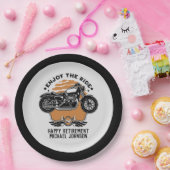 オートバイリタイアメントパーティの招待状紙プレート ペーパープレート (パーティー)