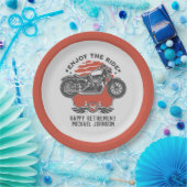 オートバイリタイアメントパーティの招待状紙プレート ペーパープレート (パーティー)