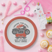オートバイリタイアメントパーティの招待状紙プレート ペーパープレート (パーティー)