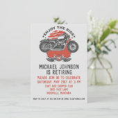 オートバイリタイアメントパーティの招待状 招待状 (スタンド正面)