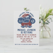 オートバイリタイアメントパーティの招待状 招待状 (スタンド正面)
